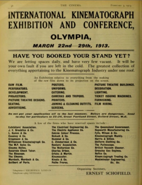 exhibition ad 1913