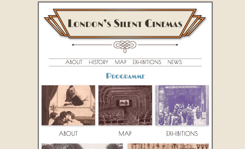 London's Silent Cinemas website